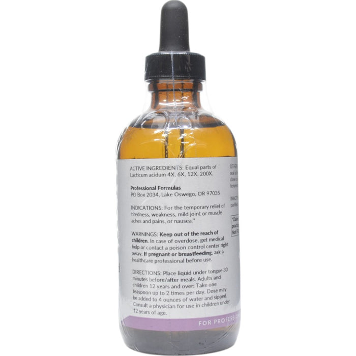 Active Ingredients L(+) Lactic Acid 4 oz