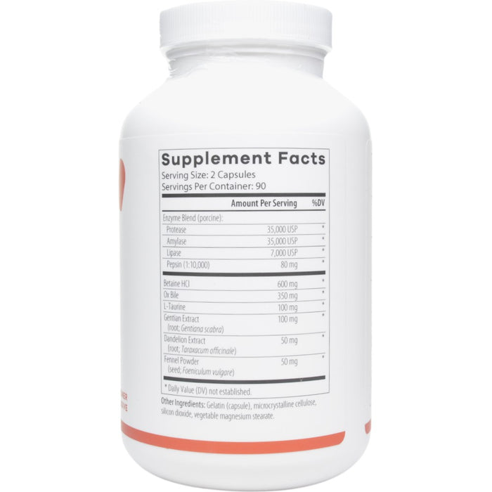 Digestive Complete 180 caps Supplement Facts
