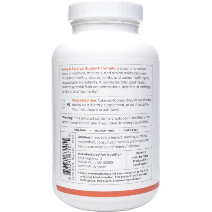 Injury & Surgical Support Formula 180 Tablets Suggested Use