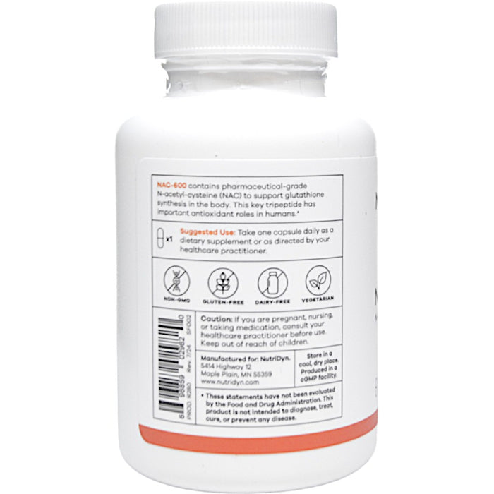 nutridyn glutathione NAC-600 by NutriDyn