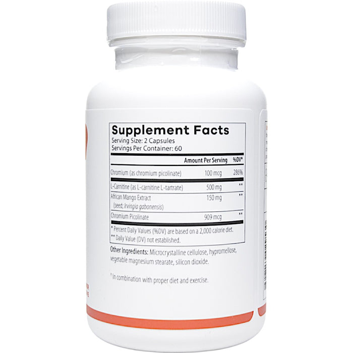 Ultimate Fat Burner 120 caps Supplement Facts