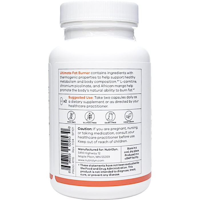 Ultimate Fat Burner 120 caps Suggested Use