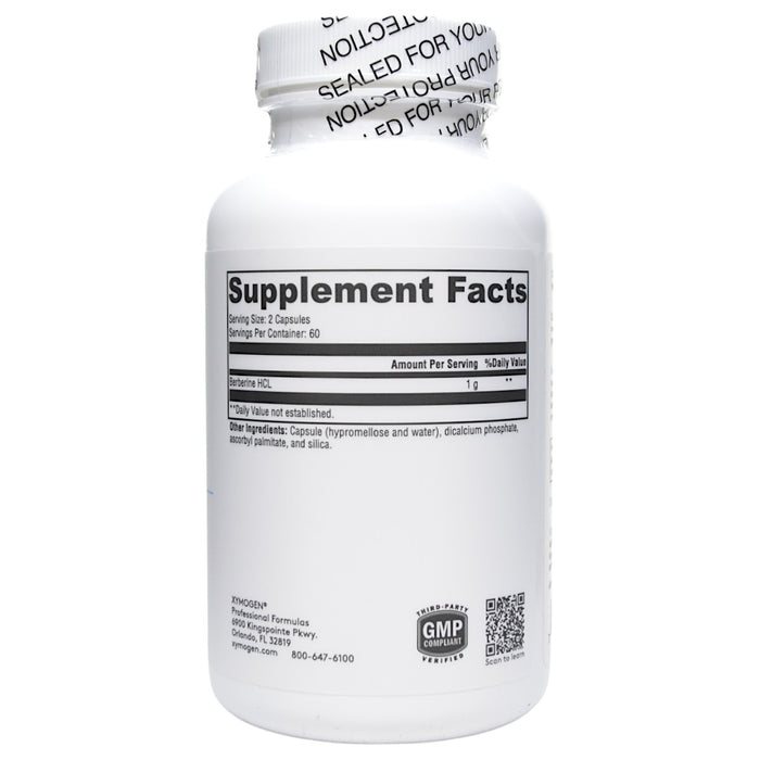 Berberine 120 Capsules Supplement Facts