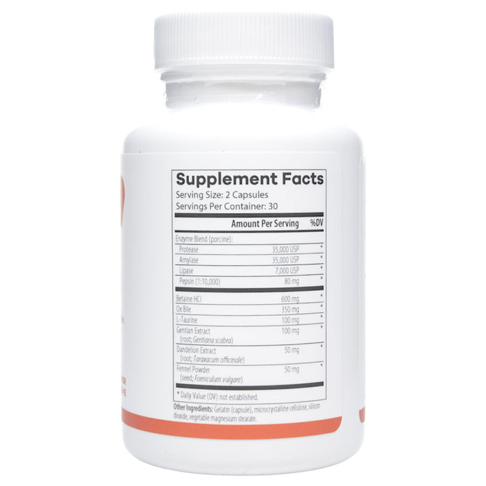 Digestive Complete 60 caps Supplement Facts