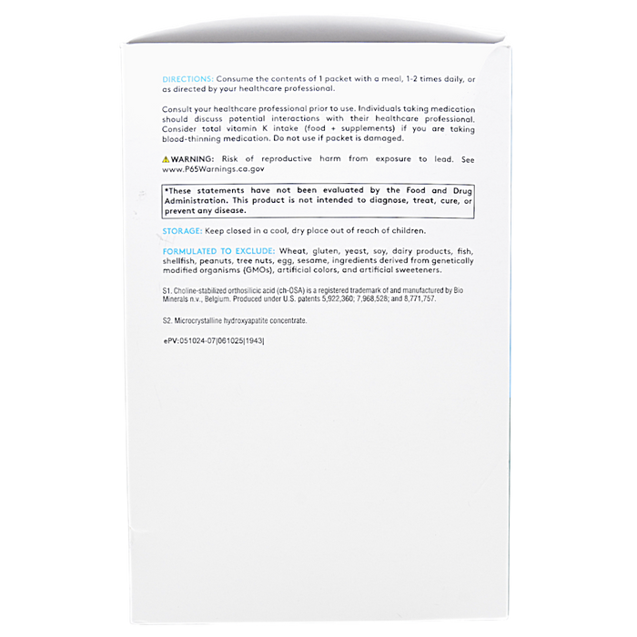 OSAplex 60 Packets Suggested Use