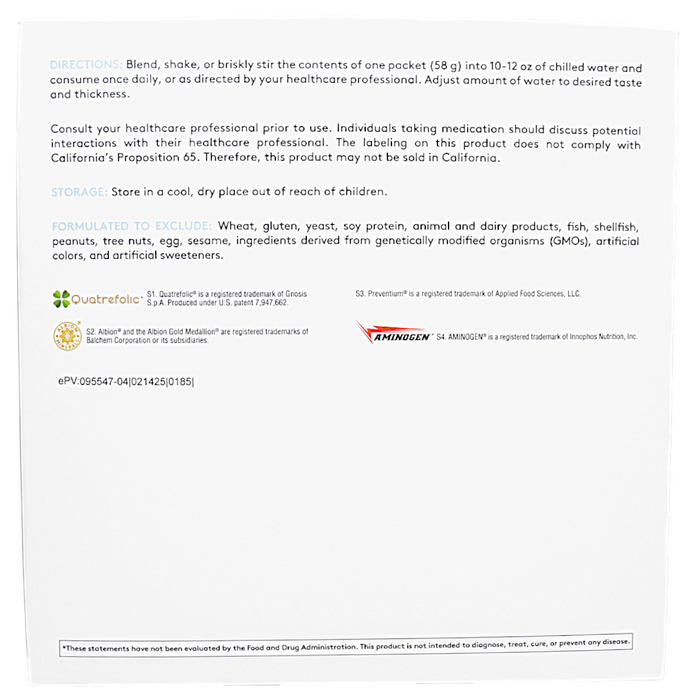 OptiCleanse Plus: Creamy Chocolate (No Added Sugar, No Stevia) 10 Servings Suggested Use