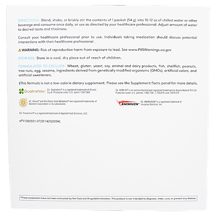 OptiCleanse GHI: Chai Sugar- & Stevia-Free 10 Servings Suggested Use