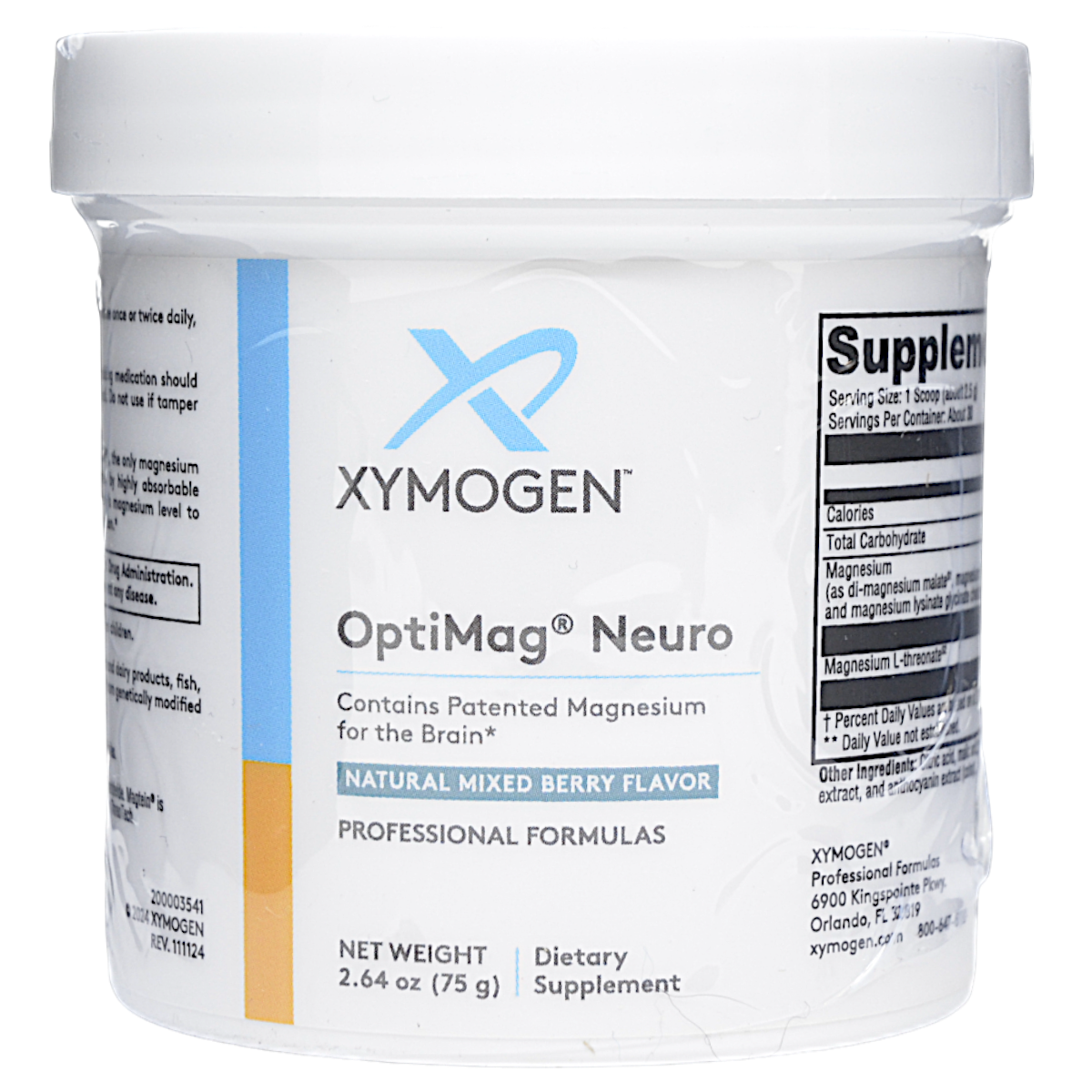 OptiMag Neuro Mixed Berry 30 Servings - Xymogen | Blue Sky Vitamin