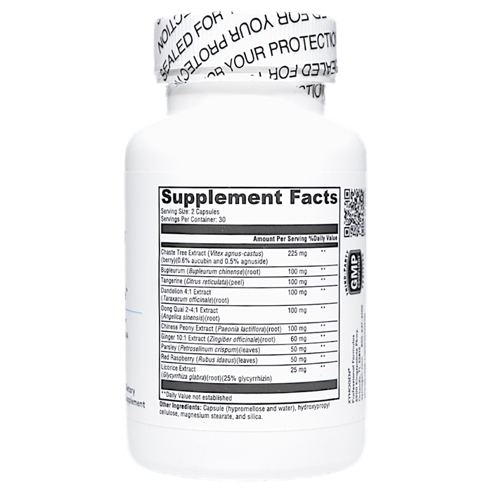 PMS Soothe 60 Capsules Supplement Facts