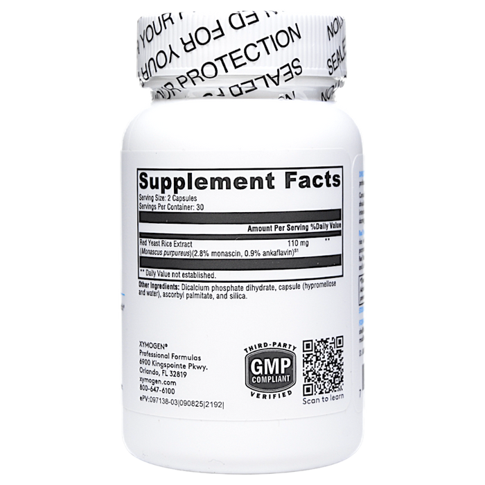 Red Yeast Rice 110 mg 60 caps Supplement Facts