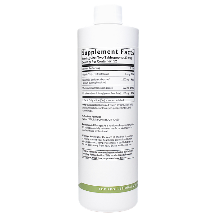 Liquid Cal-Mag 12 oz Supplement Facts