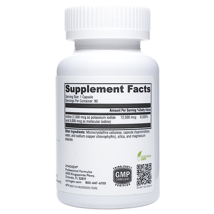 XymoDine 90 Capsules Supplement Facts
