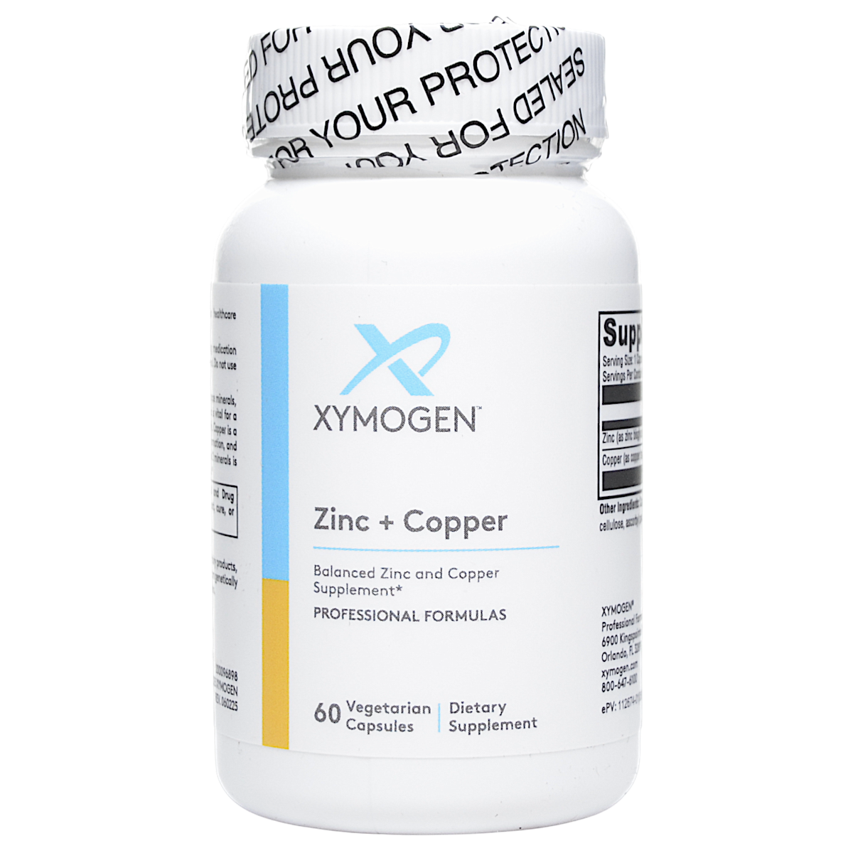Zinc + Copper | 60 Capsules | Xymogen — Blue Sky Vitamin