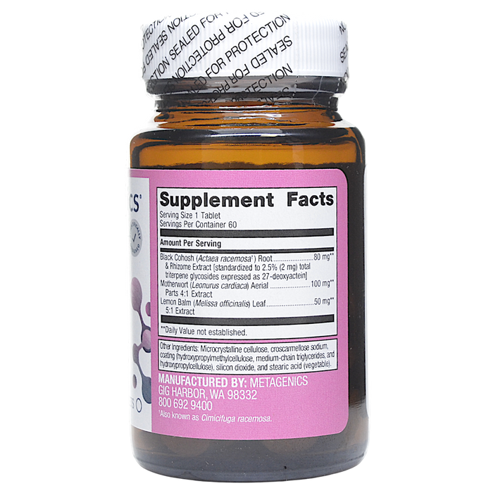 Black Cohosh Plus 60 Tablets Supplement Facts