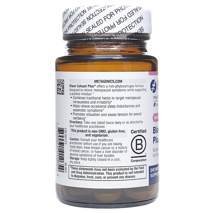 Black Cohosh Plus 60 Tablets Suggested Use