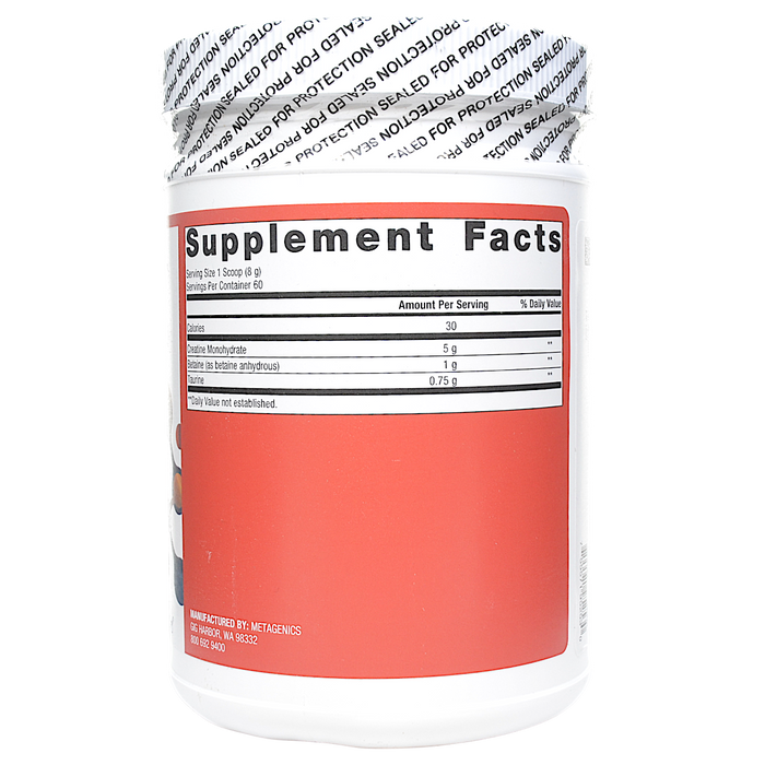 Creatine UP 60 Servings Supplement Facts