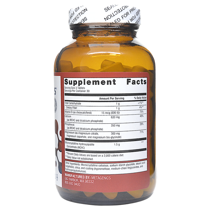 Bone Builder with Magnesium 90 tablets Supplement Facts