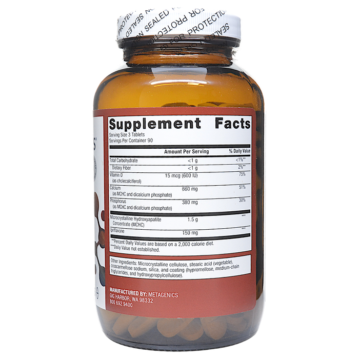 Bone Builder Prime 270 Tablets Supplement Facts