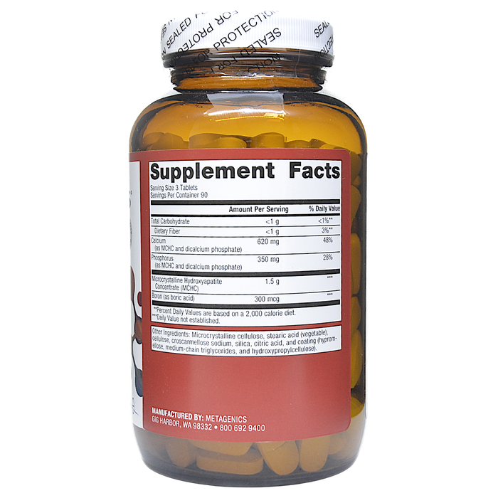 Bone Builder with Boron 270 Tablets Supplement Facts