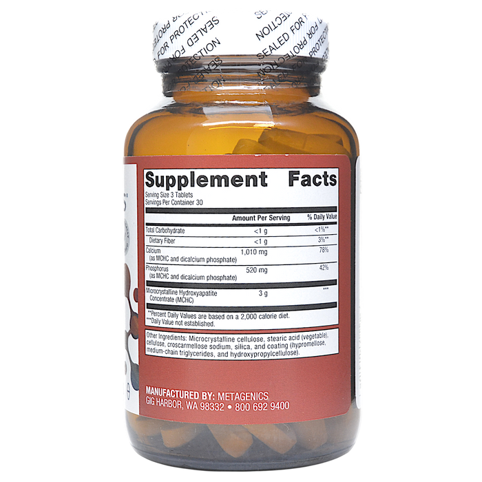Bone Builder Extra Strength 90 tablets Supplement Facts