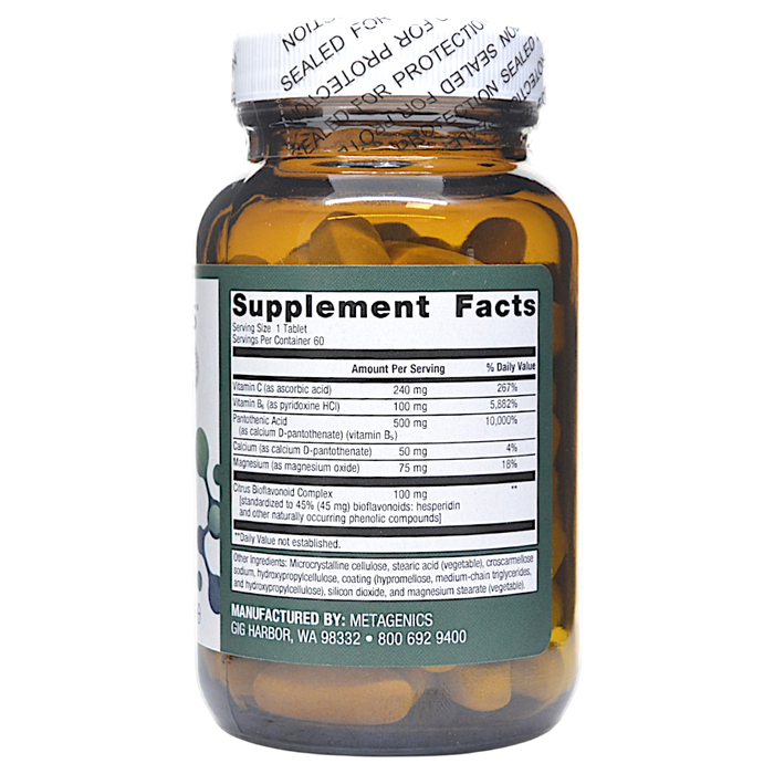 Cortico-B5B6 60 Tablets Supplement Facts
