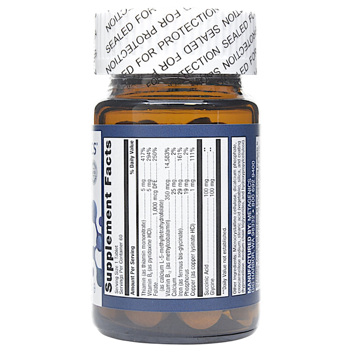 Hemagenics 60 tablets Supplement Facts