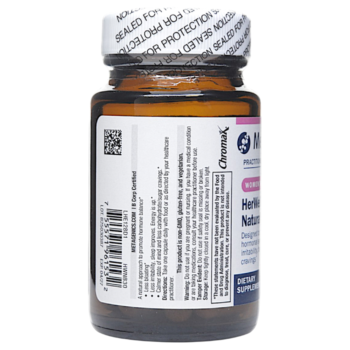 HerWellness Naturally Balanced 30 capsules Directions