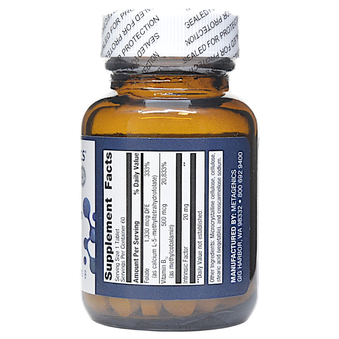 Intrinsi Vitamin B12-Folate 60 tablets Supplement Facts