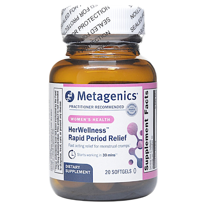 Metagenics, HerWellness Rapid Period Relief 20 softgels