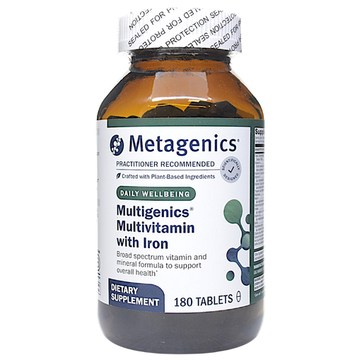 Metagenics, Multigenics Multivitamin with Iron 180 Tablets