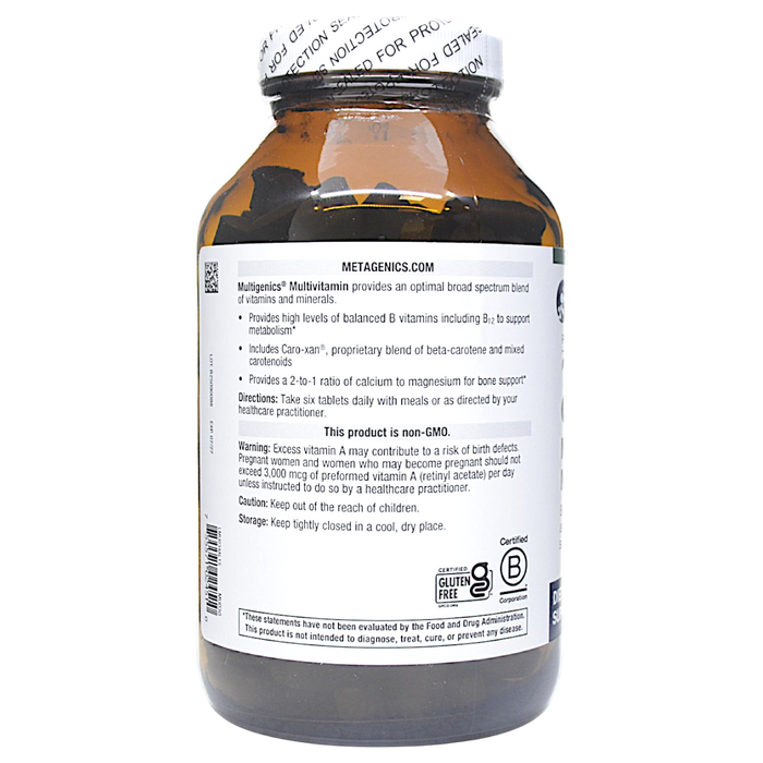 Multigenics Multivitamin 180 Tablets Directions