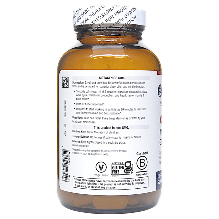 Magnesium Glycinate 100 mg 120 tablets Directions