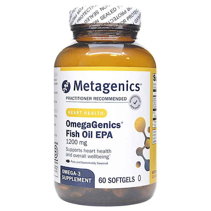 Metagenics, OmegaGenics Fish Oil EPA 1200 mg 60 softgels