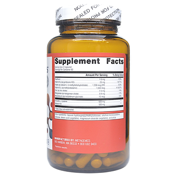 MethylCare 120 Capsules Supplement Facts