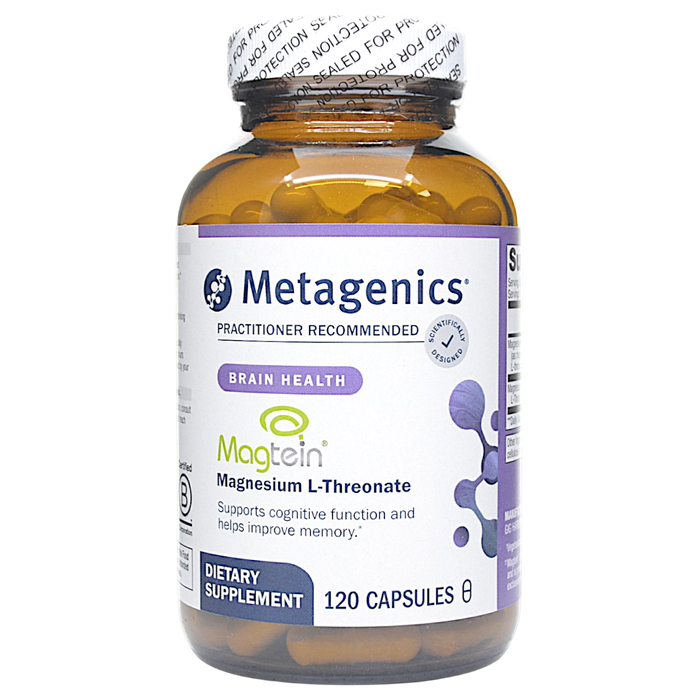 Metagenics, Magtein Magnesium L-Threonate 1300 mg 120 Capsules