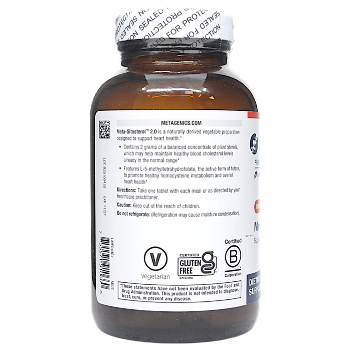 Meta-Sitosterol 2.0 90 Tablets Directions