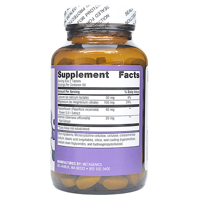 MyoCalm 180 tablets Supplement Facts