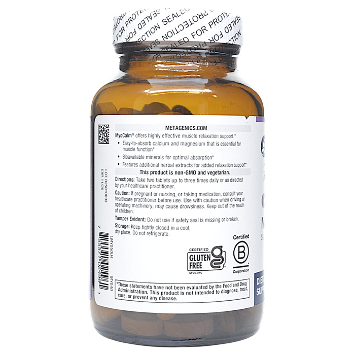 MyoCalm 180 tablets Directions