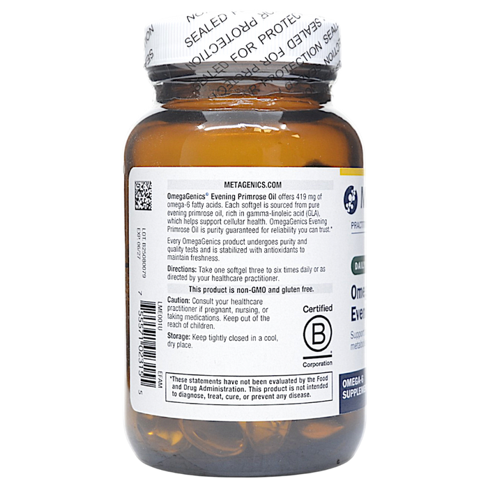 OmegaGenics Evening Primrose Oil 90 Softgels Directions