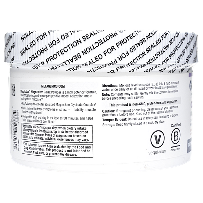 MagActive Magnesium Relax Powder 99 g Directions