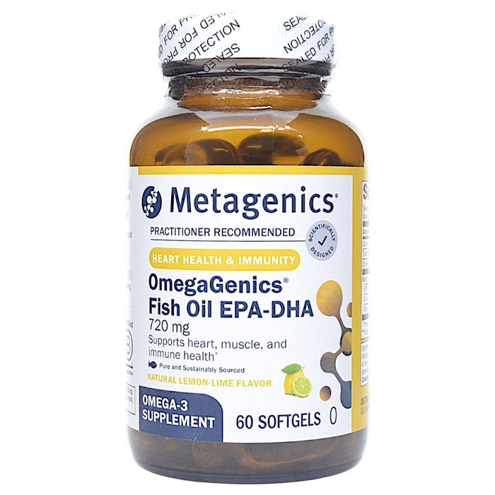 Metagenics, OmegaGenics Fish Oil EPA-DHA 720 mg 60 softgels