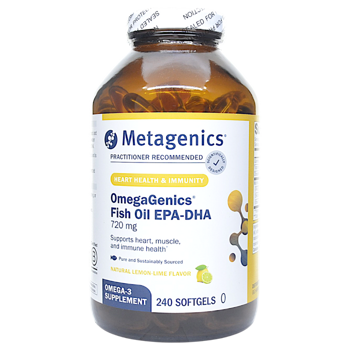 Metagenics, OmegaGenics Fish Oil EPA-DHA 720 mg 240 softgels