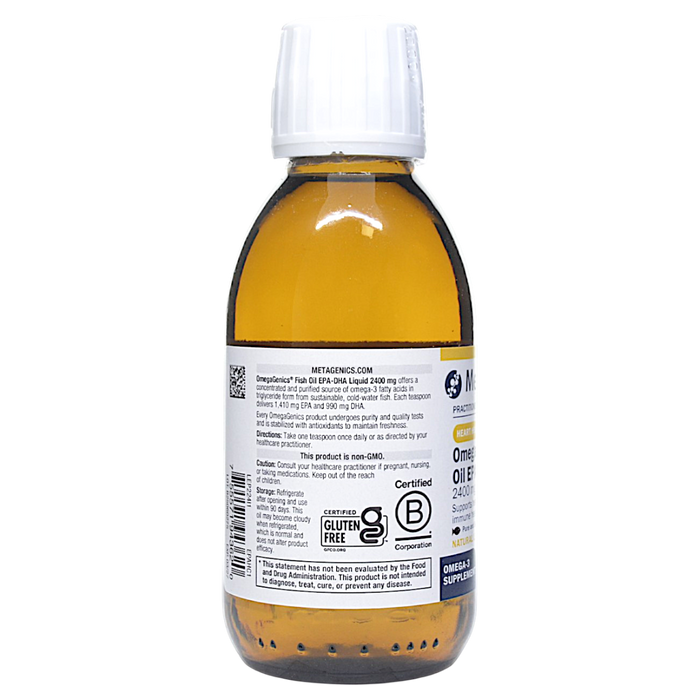 OmegaGenics Fish Oil EPA-DHA Liquid 2400 mg Lemon 150 mL Directions