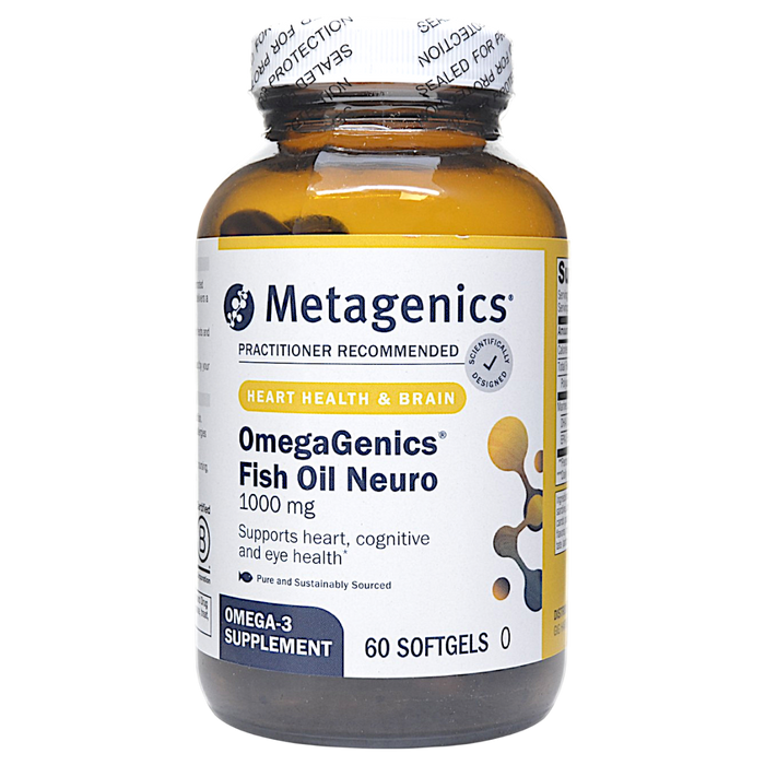 Metagenics, OmegaGenics Fish Oil Neuro 1000 mg 60 Softgels