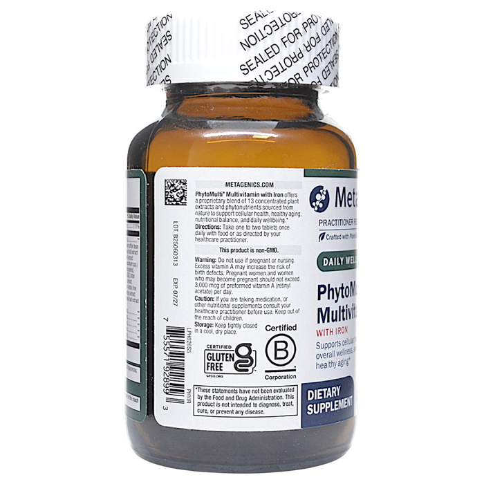 PhytoMulti Multivitamin with Iron 60 Tablets Directions