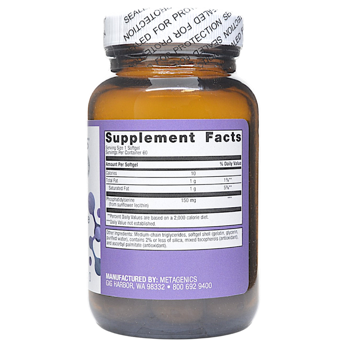 Phosphatidylserine 150 mg 60 Softgels Supplement Facts