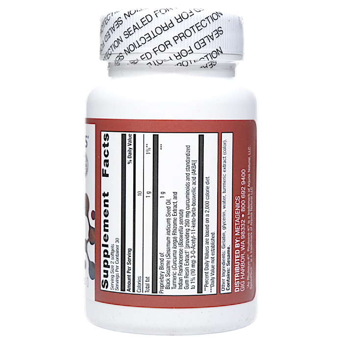 Rapid Relief 60 softgels Supplement Facts