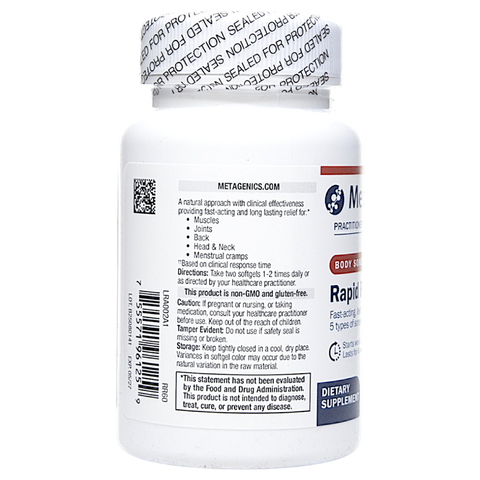 Rapid Relief 60 softgels Directions