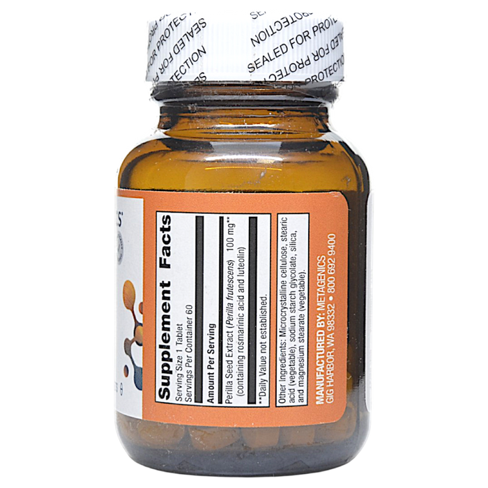 Perimine 100 mg 60 Tablets Supplement Facts