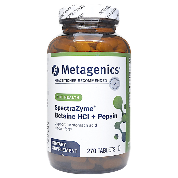 Metagenics, SpectraZyme Betaine HCI + Pepsin 270 tablets